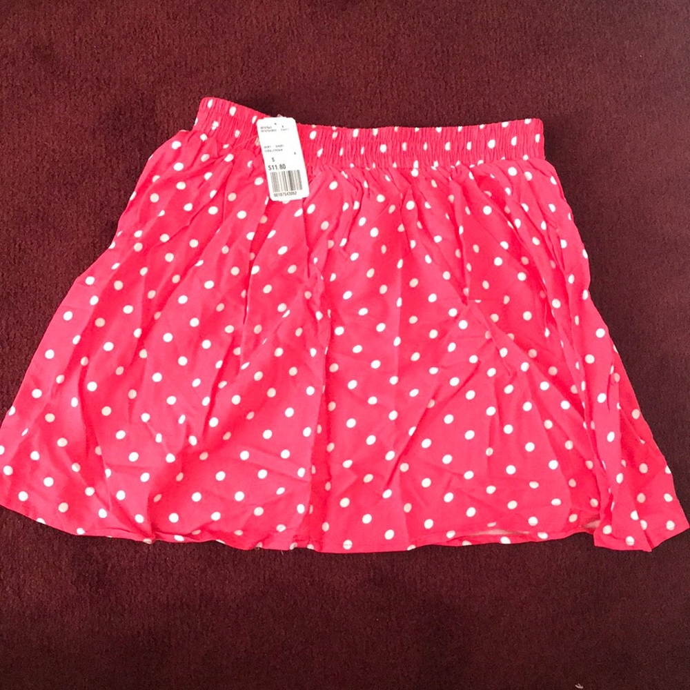 Pink Polka Dot Skirt